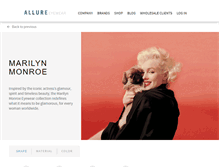 Tablet Screenshot of marilynmonroeeyewear.com